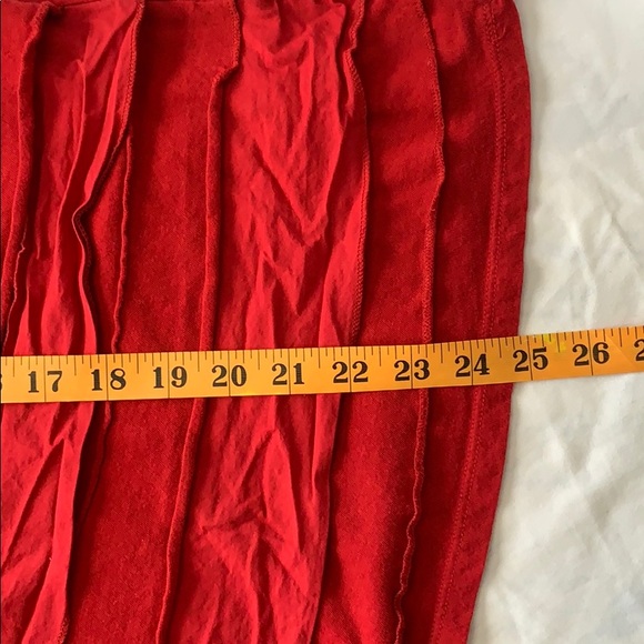 Merona tee-shirt short sleeve ruffles red - Picture 7 of 8